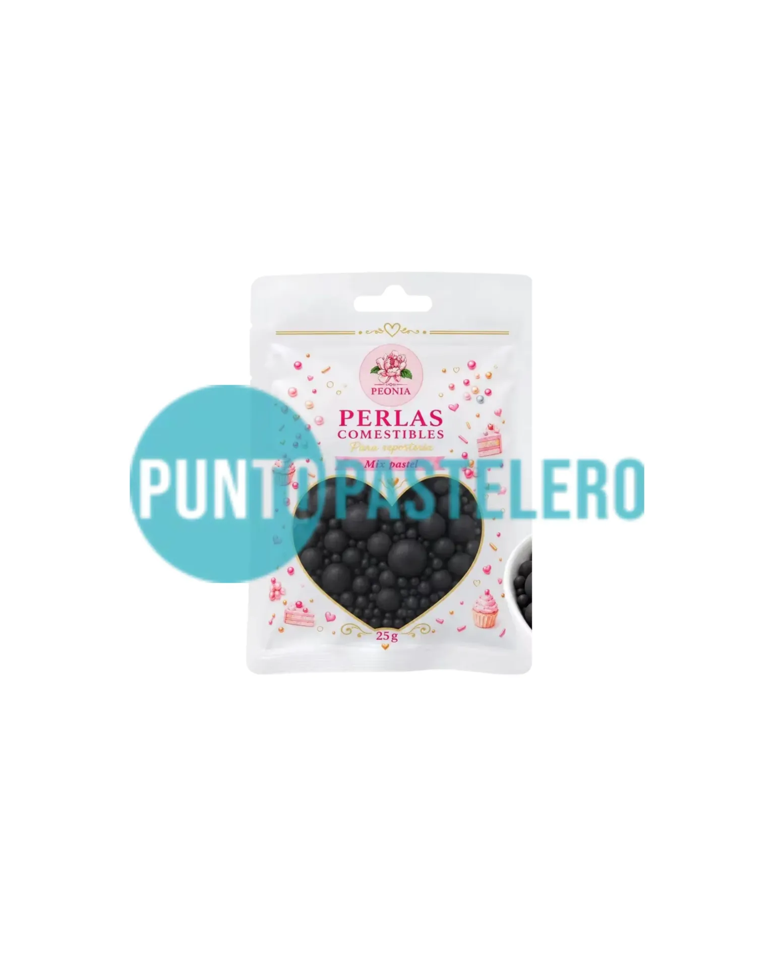 PERLAS COMESTIBLES MATTE NEGRO (25 GR)