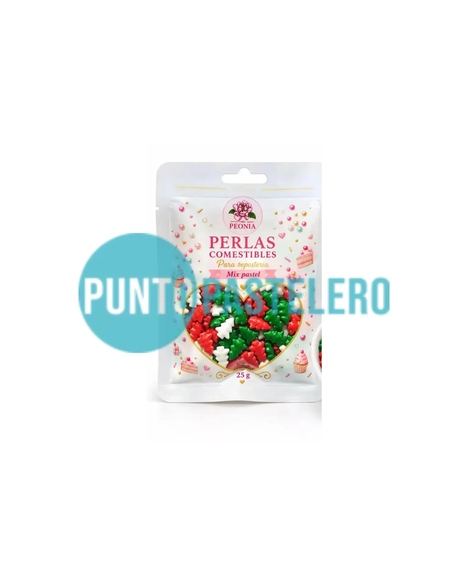MIX SPRINKLES COMESTIBLES NAVIDAD ARBOLITOS (25 GR)