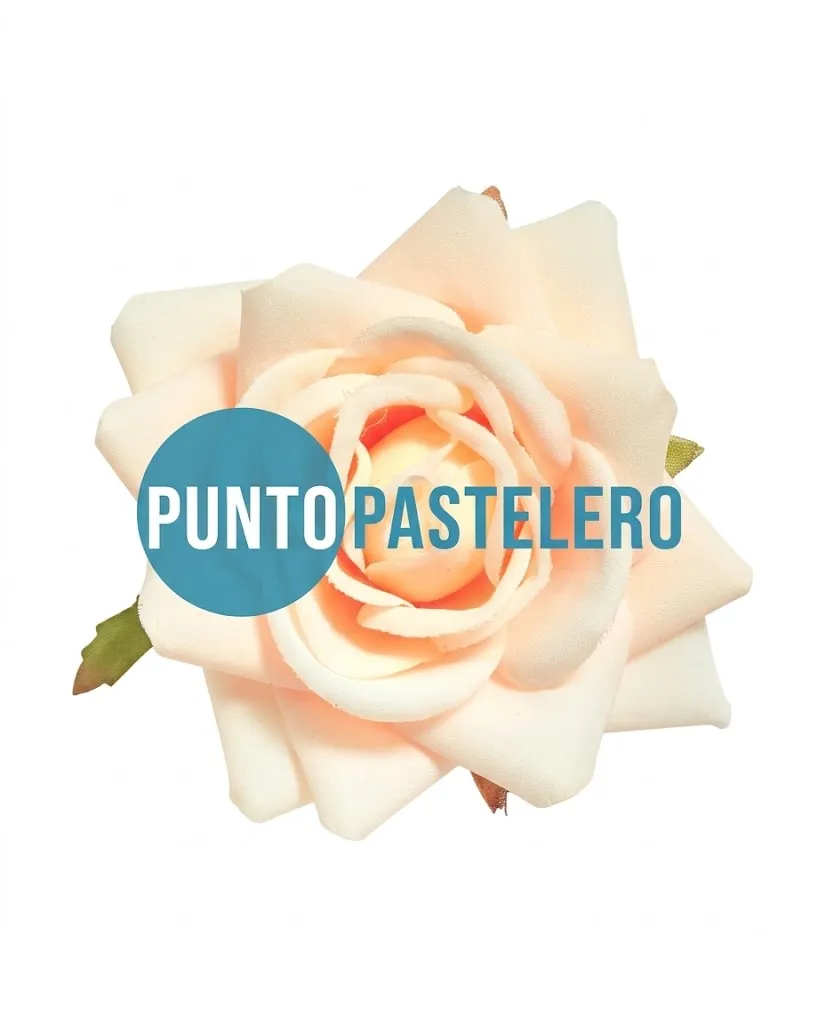 FLOR DE TELA PREMIUM CHAMPAGNE (UNIDAD)