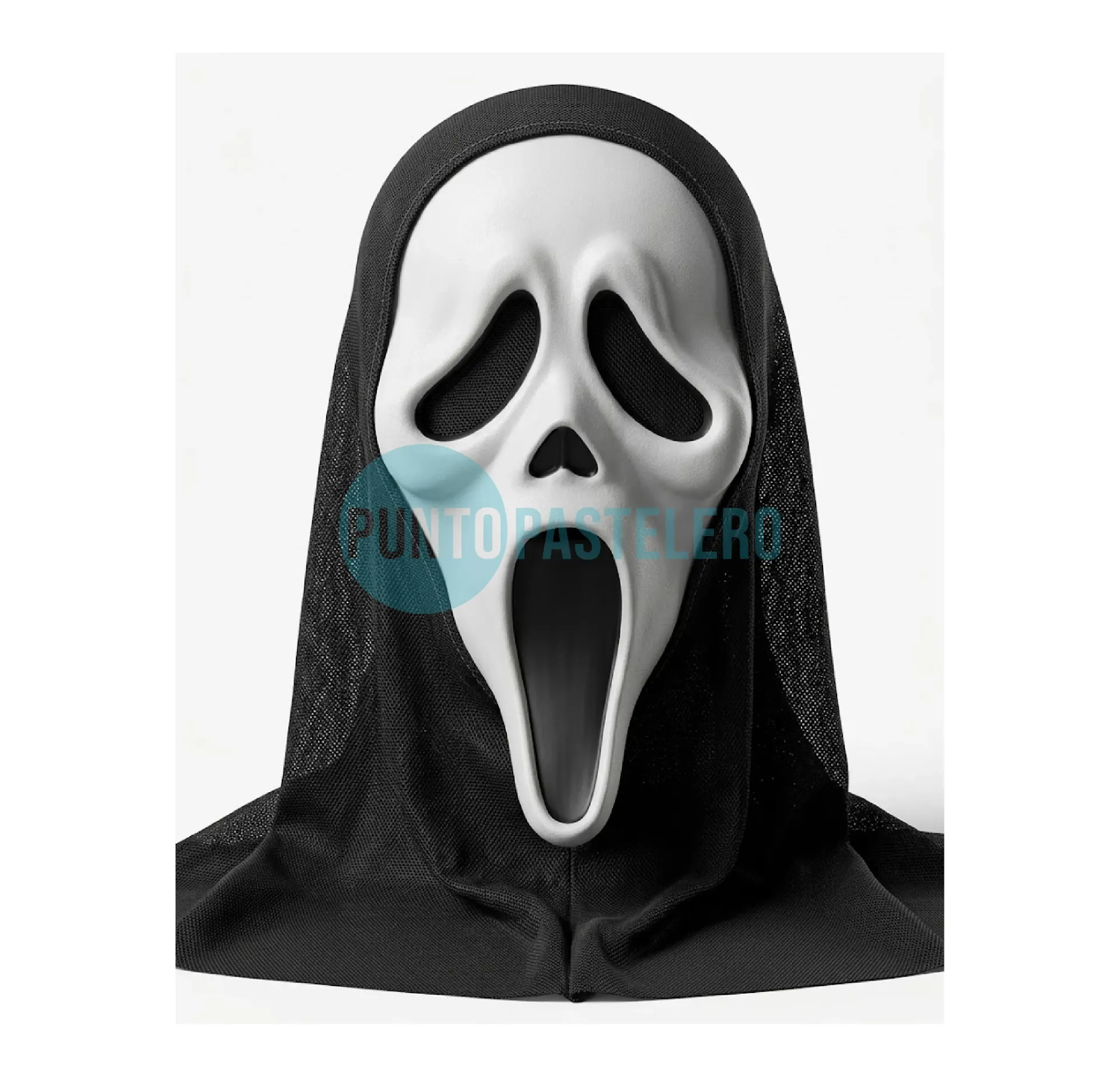 CARETA MASCARA SUPER RIGIDA SCREAM CON CAPUCHA