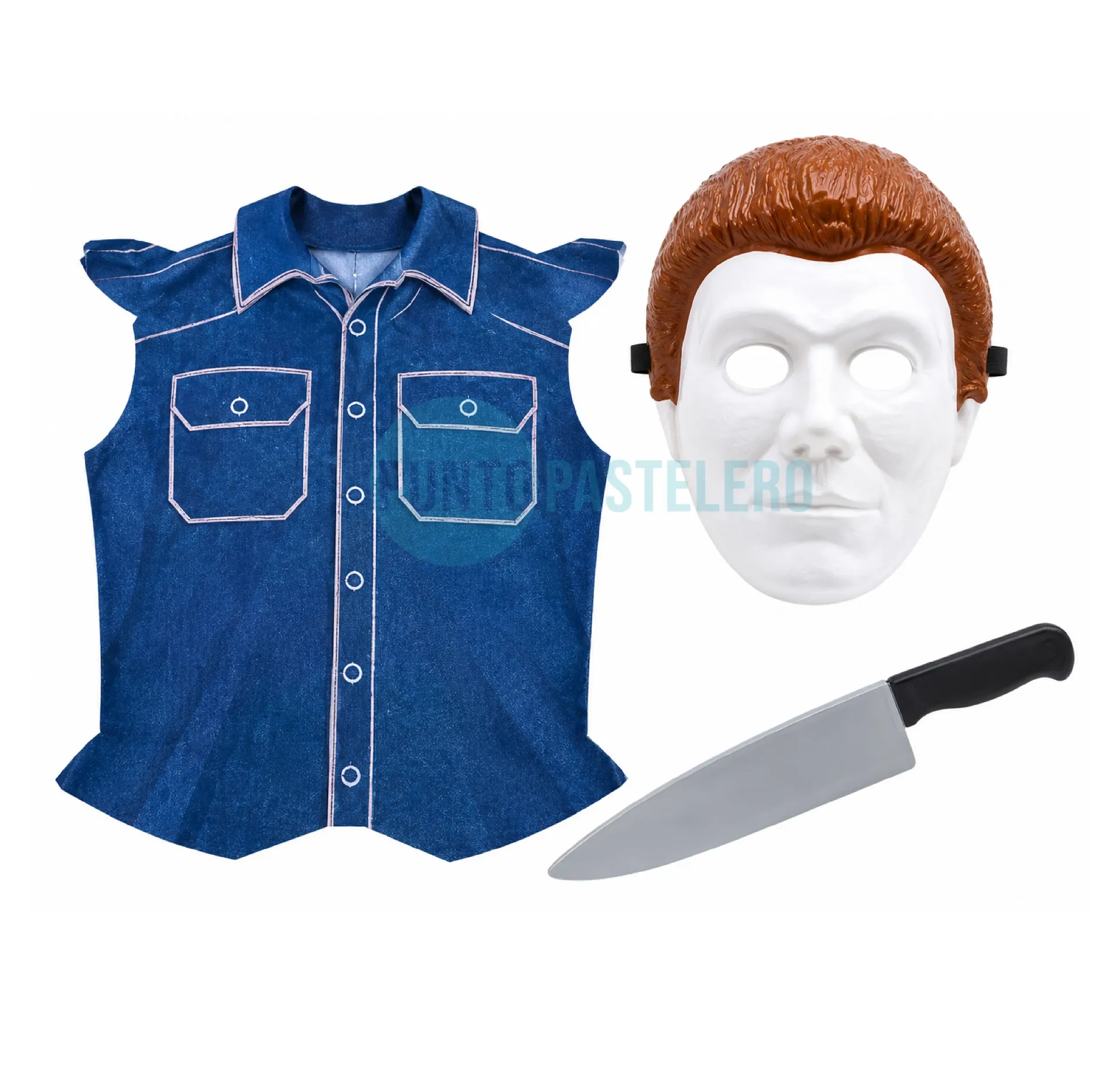 SET HALLOWEN MICHAEL MYERS (PECHERA-CARETA-CUCHILLO)