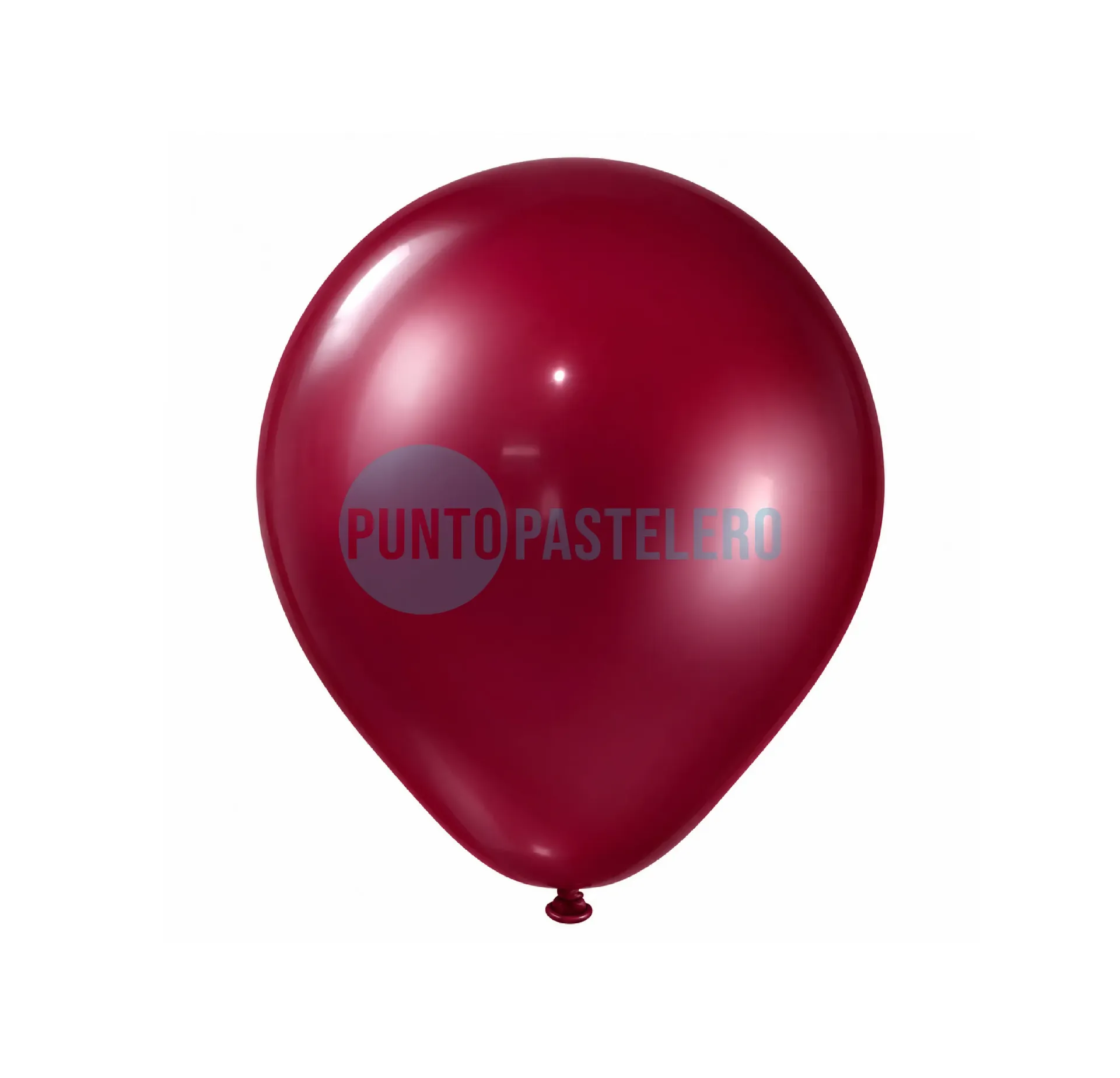 PACK GLOBO GLOBOX PERLADO 12" BORDO (X 10 U.)