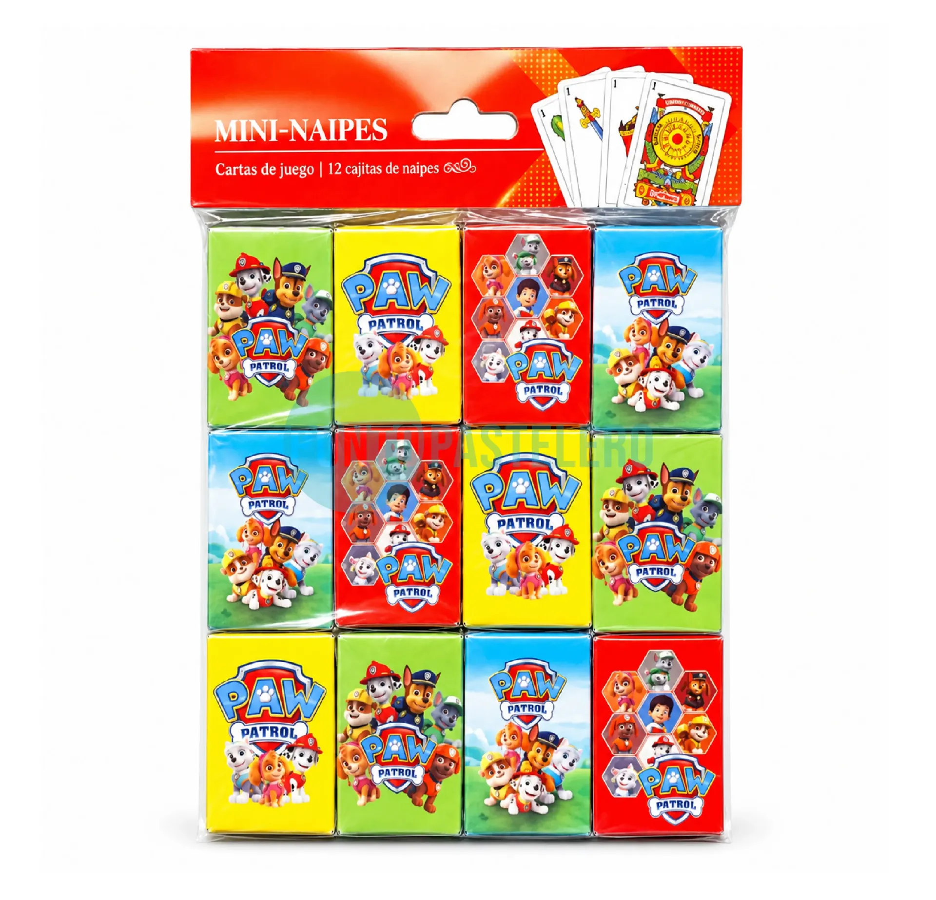 NAIPES MINI PAW PATROL (X 12 U.)