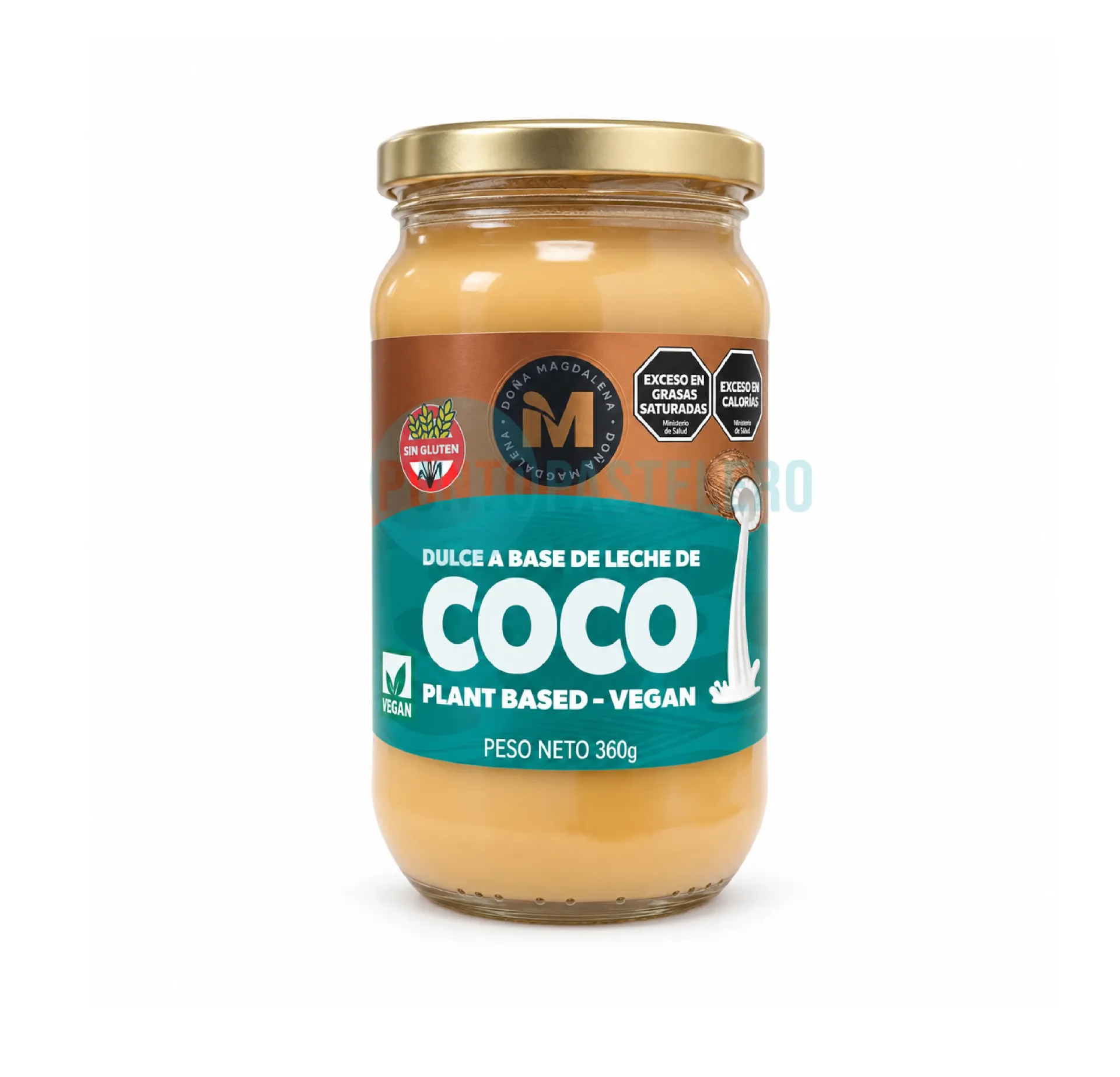 DULCE DE LECHE DE COCO DOÑA MAGDALENA  X 400 GR. (SIN GLUTEN) (VEGANO)