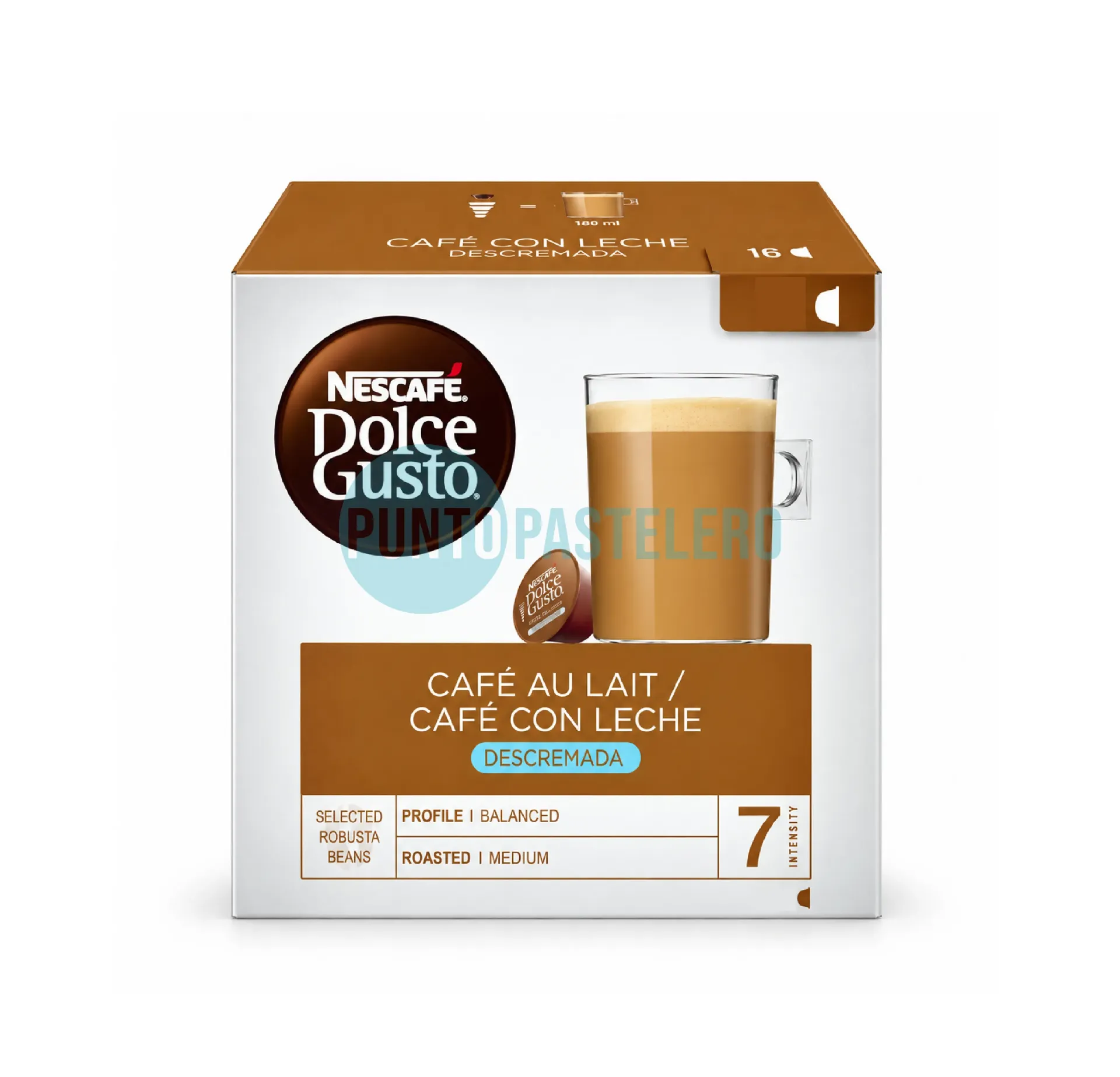 [7891000421369] CAFE EN CAPSULA DOLCE GUSTO CAFE CON LECHE (DESCREMADO) (X 10 U.)