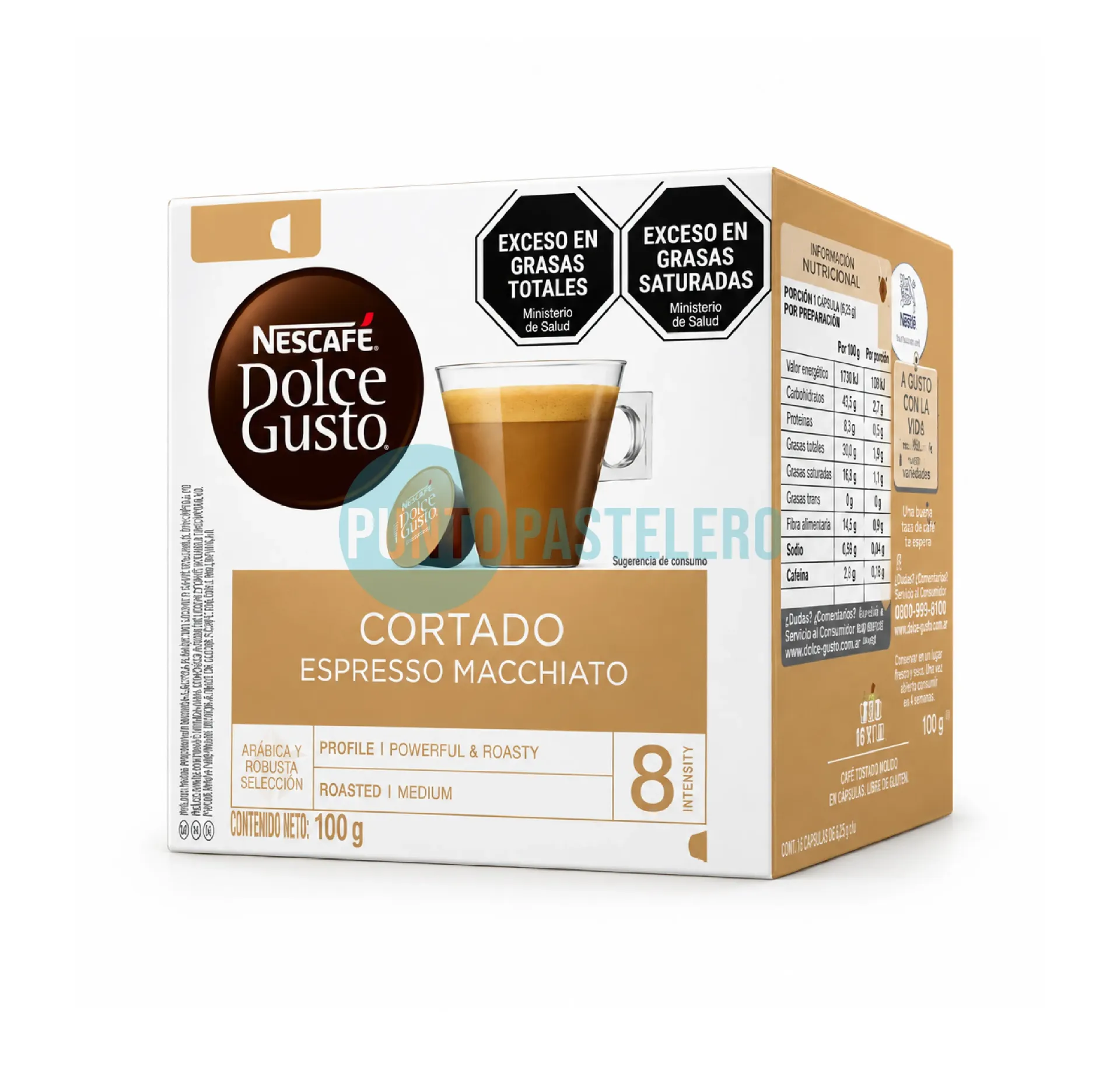 CAFE EN CAPSULA DOLCE GUSTO CORTADO (X 10 U.)