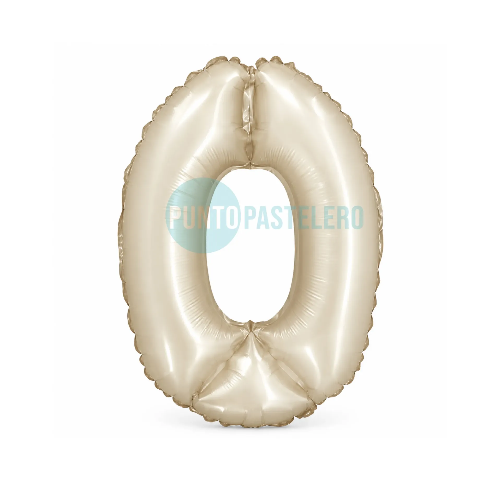 GLOBO NUMERO 0 CREAM (40 CM) (PARTY STORE)