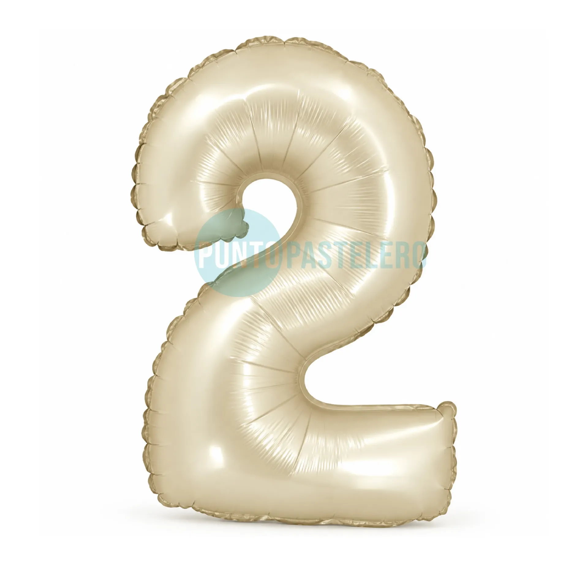GLOBO NUMERO 2 CREAM (40 CM) (PARTY STORE)