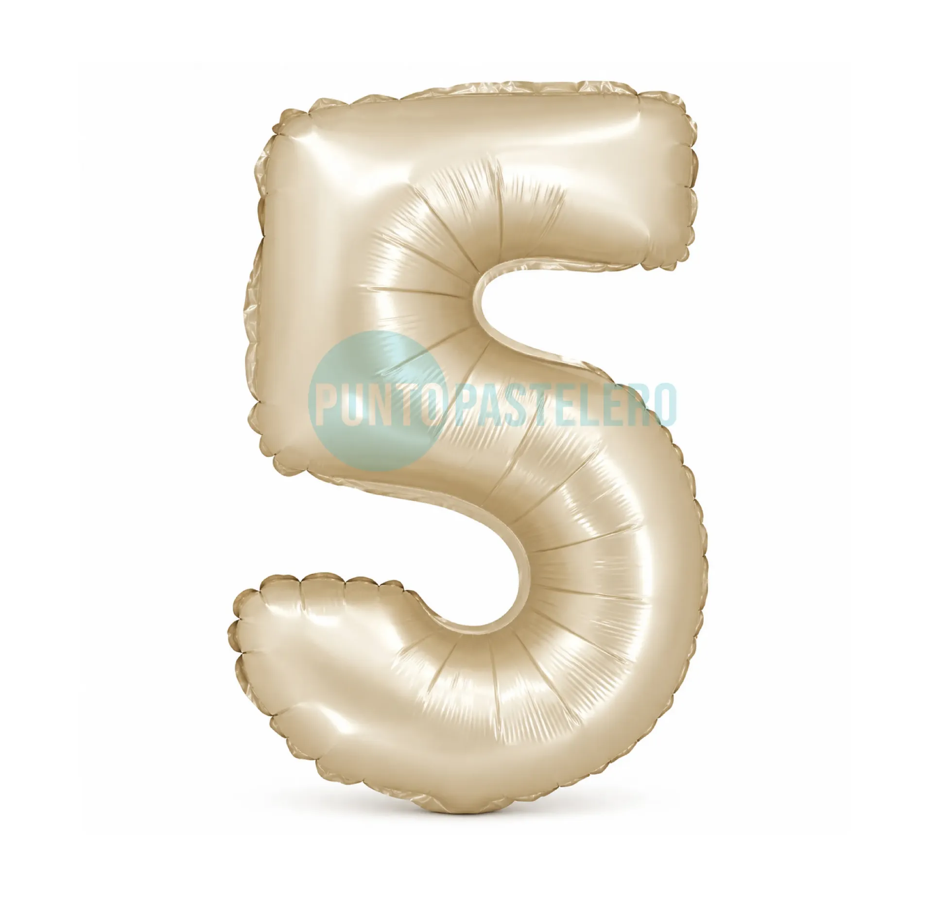 GLOBO NUMERO 5 CREAM (40 CM) (PARTY STORE)