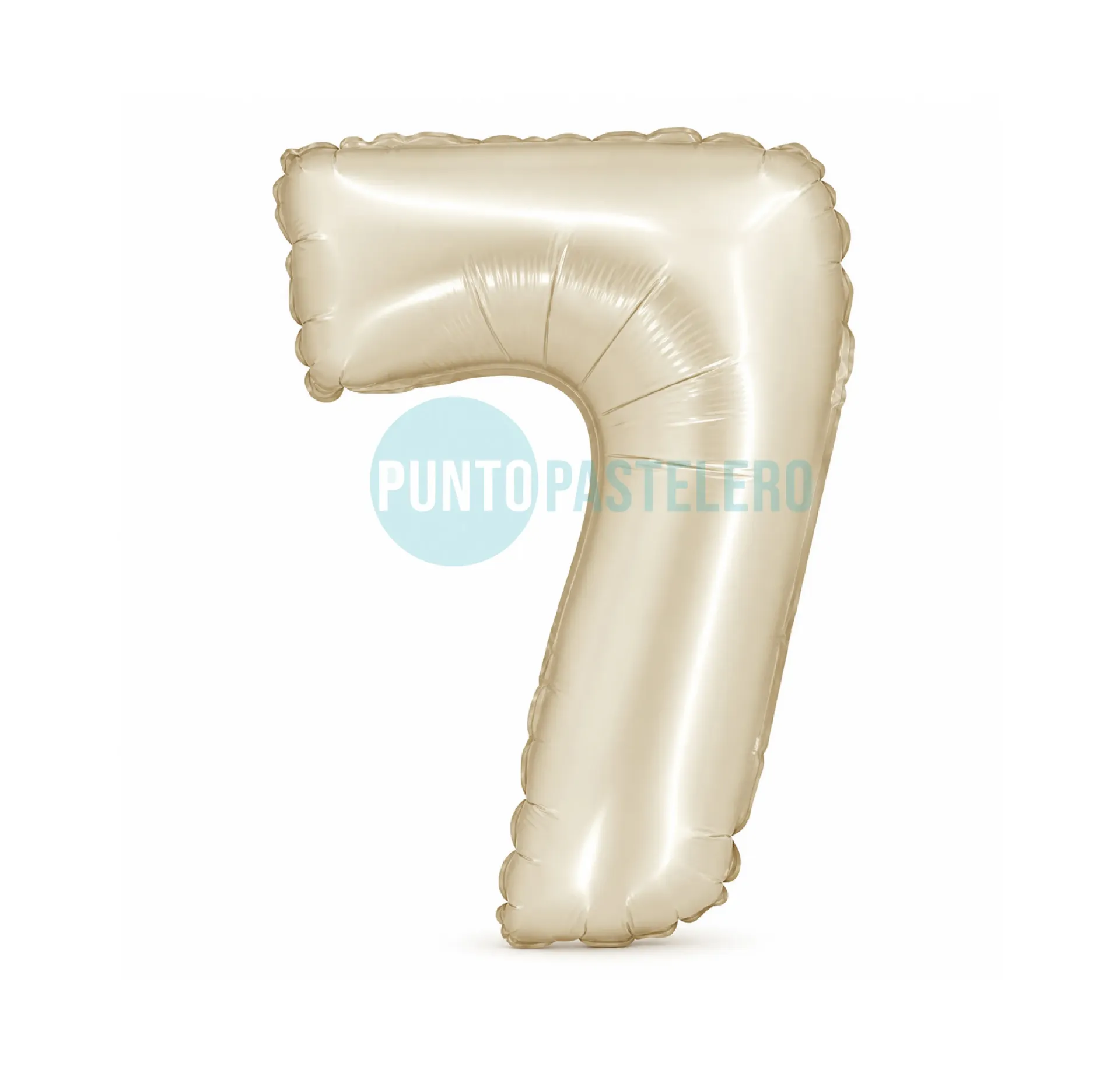 GLOBO NUMERO 7 CREAM (40 CM) (PARTY STORE)