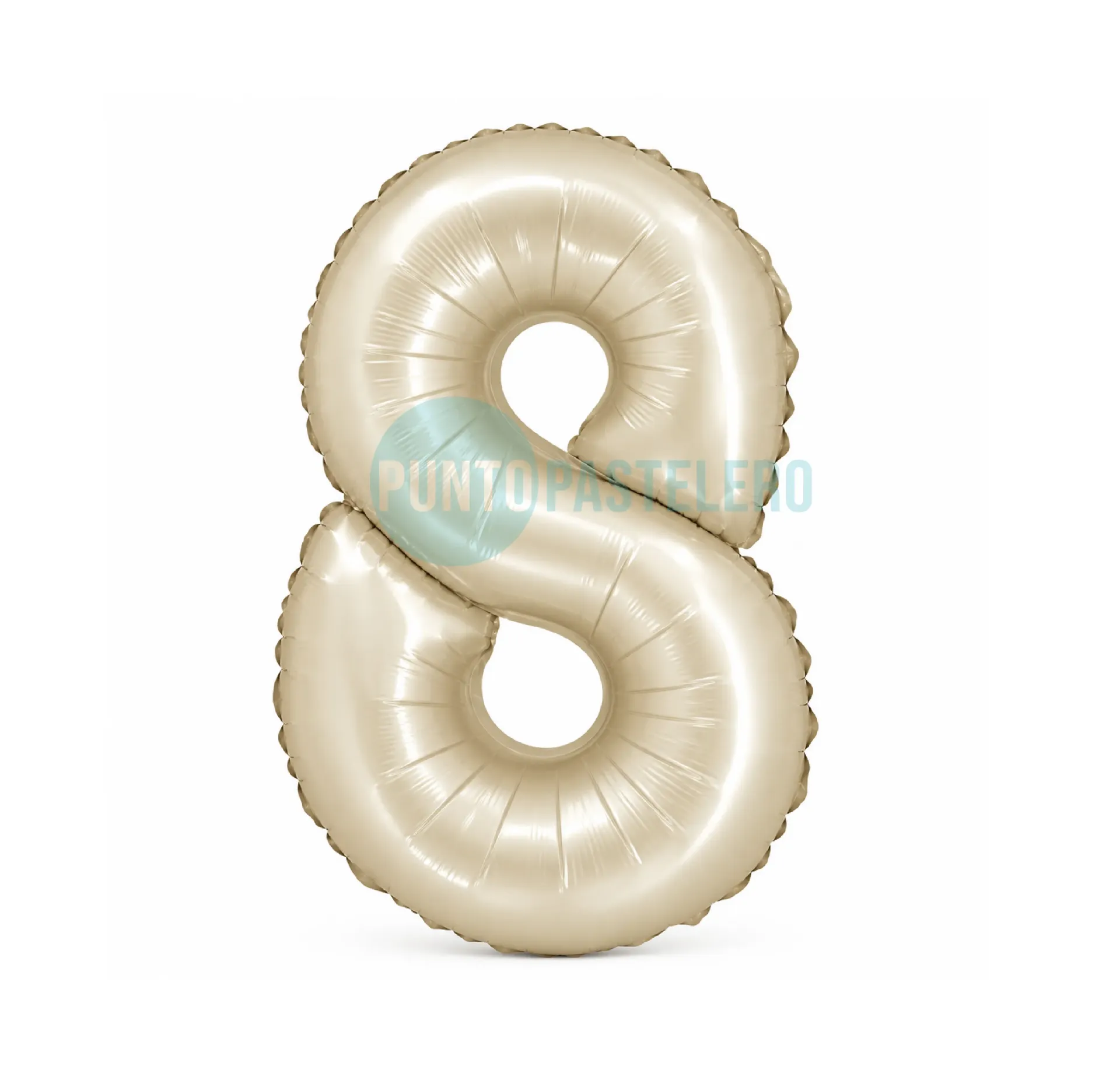 GLOBO NUMERO 8 CREAM (40 CM) (PARTY STORE)