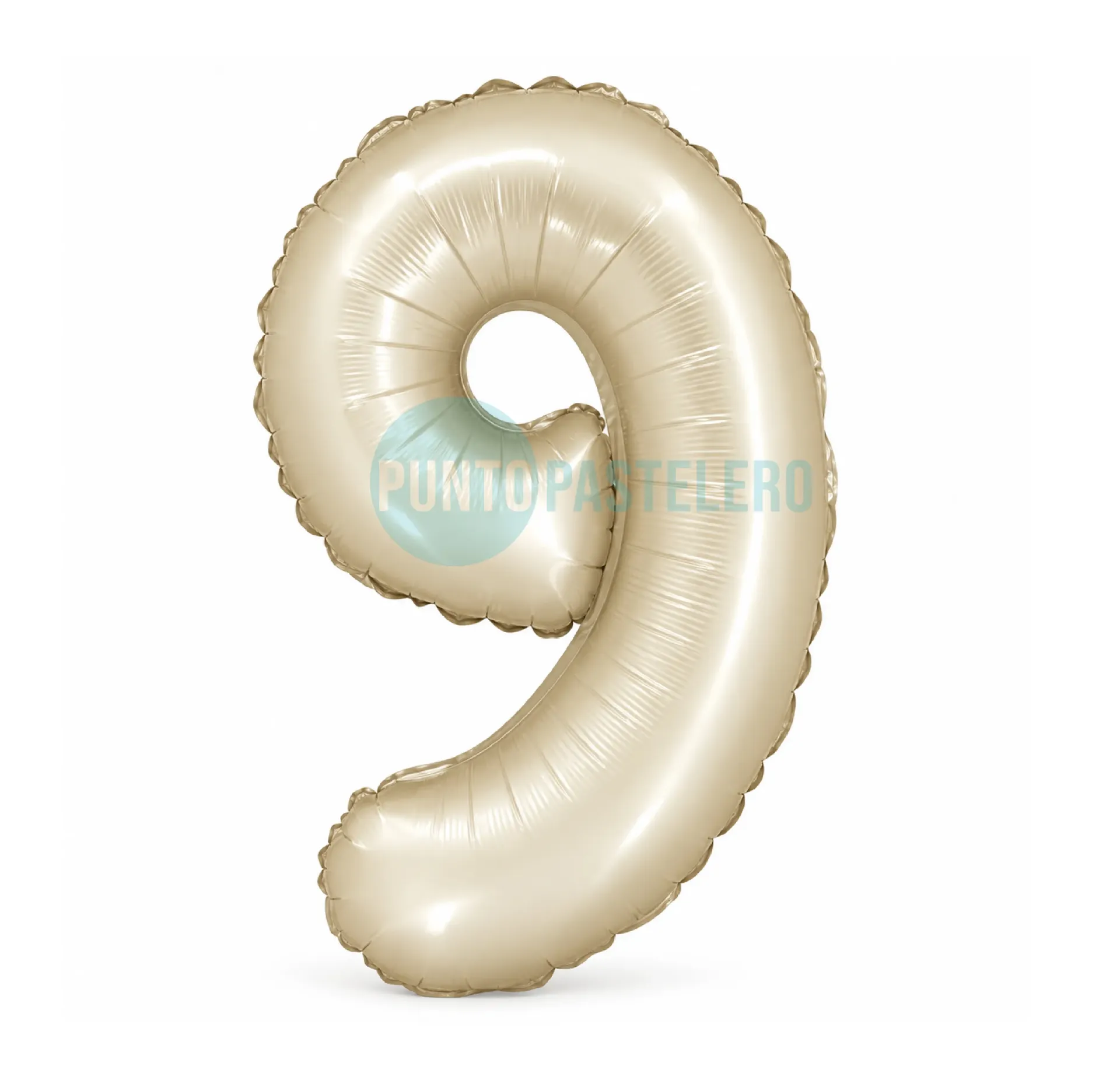 GLOBO NUMERO 9 CREAM (40 CM) (PARTY STORE)